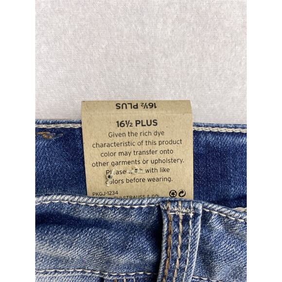 Levi's Denim Shorty Shorts Juniors Size 16 1/2 Pockets Adjustable NWT - Picture 5 of 7